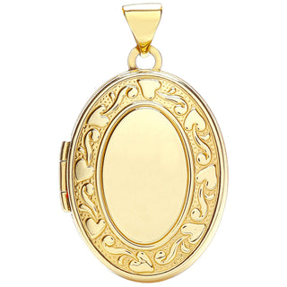 Yellow Gold Oval Shaped Locket (£370)