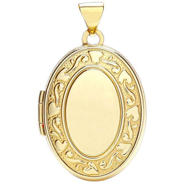 Yellow Gold Oval Shaped Locket (£370)