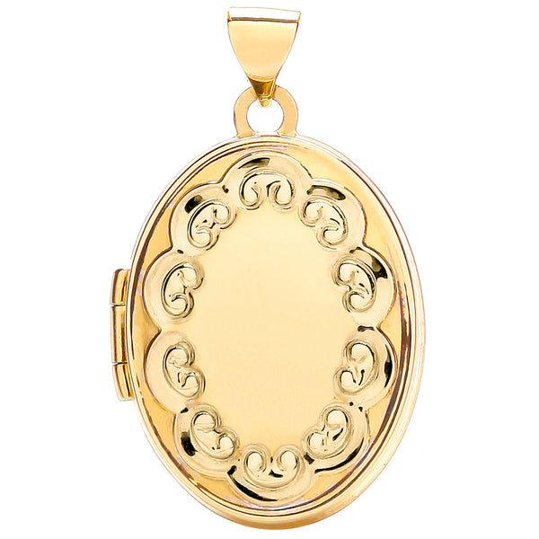 Yellow Gold Oval Shaped Locket (£370)