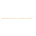 Yellow Gold Panther & Plain Oval Link Ladies Bracelet