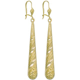 Yellow Gold Patterned Drops 2g