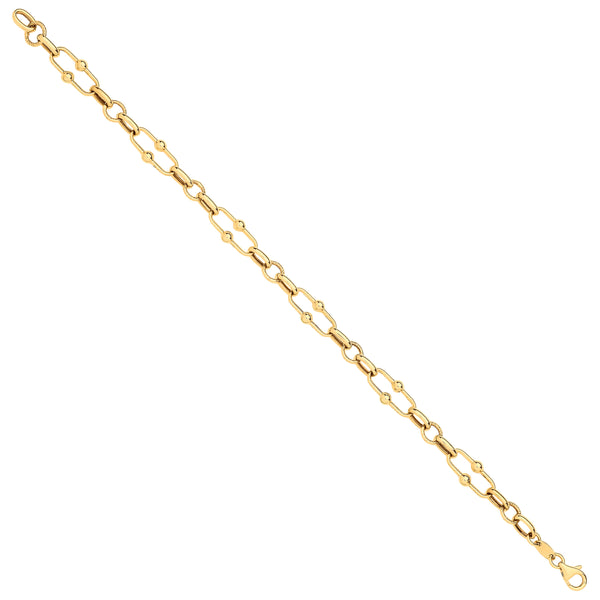 Yellow Gold Pivot Link Ladies Bracelet