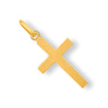 Yellow Gold Plain Cross 0.6g