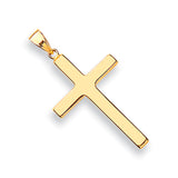 Yellow Gold Plain Hollow Cross 1.4g