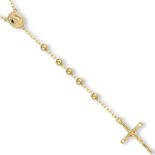 Yellow Gold Rosarery Beads 28