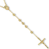Yellow Gold Rosarery Beads 28" (71cm)
