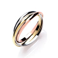 Yellow Gold & Rose Gold 2mm Russian Wedding Band 3.5g
