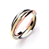 Yellow Gold & Rose Gold 2mm Russian Wedding Band 3.1g
