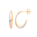 Yellow Gold & Rose Gold Russian Drop Earrings