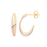 Yellow Gold & Rose Gold Russian Drop Earrings