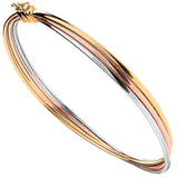 Yellow Gold & Rose Gold Russian Wedding Bangle 5.7g