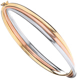 Yellow Gold & Rose Gold Russian Wedding Bangle 8g