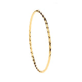 Yellow Gold Round 2.5mm Twist Bangle