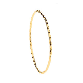 Yellow Gold Round 2.5mm Twist Bangle