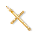 Yellow Gold Round Tubed Cross 1.3g