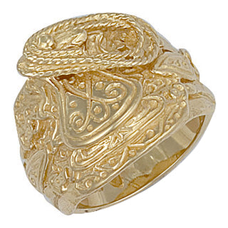 Yellow Gold Saddle Ring 17g