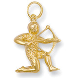 Yellow Gold Sagittarius Zodiac Pendant