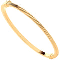 Yellow Gold Snake Style Ladies Bangle