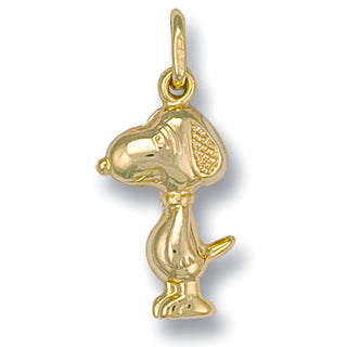 Yellow Gold Snoopy Dog Pendant