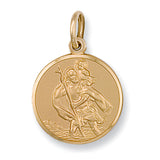 Yellow Gold St Christopher Pendant 5.4g