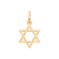 Yellow Gold Star Of David Pendant 0.5g