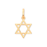 Yellow Gold Star Of David Pendant 0.5g