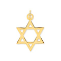 Yellow Gold Star Of David Pendant 0.9g