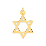 Yellow Gold Star Of David Pendant 0.9g