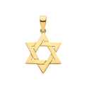 Yellow Gold Star Of David Pendant 2.2g