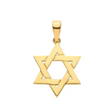Yellow Gold Star Of David Pendant 2.2g