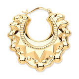 Yellow Gold Traditional Creoles Earrings