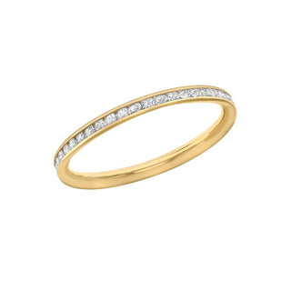 9ct Yellow Gold CZ Eternity Ring