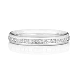 18K White Gold 0.37ct Diamond Set Half Eternity Ring