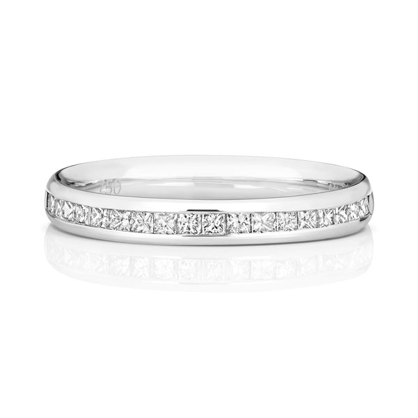 18K White Gold 0.37ct Diamond Set Half Eternity Ring