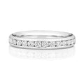 18ct White Gold 0.52ct Diamond Set Half Eternity Ring