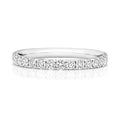 18ct White Gold 0.54ct Diamond Set Half Eternity Ring
