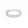 9ct White Gold 0.52ct Diamond Set Half Eternity Ring