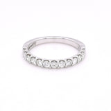 9ct White Gold 0.52ct Diamond Set Half Eternity Ring