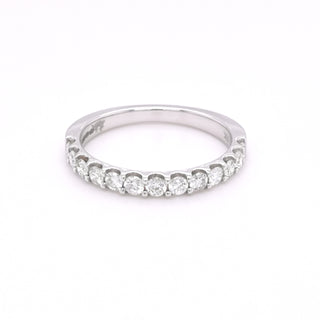 9ct White Gold 0.52ct Diamond Set Half Eternity Ring