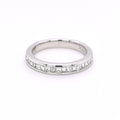 9K White Gold 0.50ct Diamond Ring Half Eternity Ring