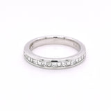 9K White Gold 0.50ct Diamond Ring Half Eternity Ring