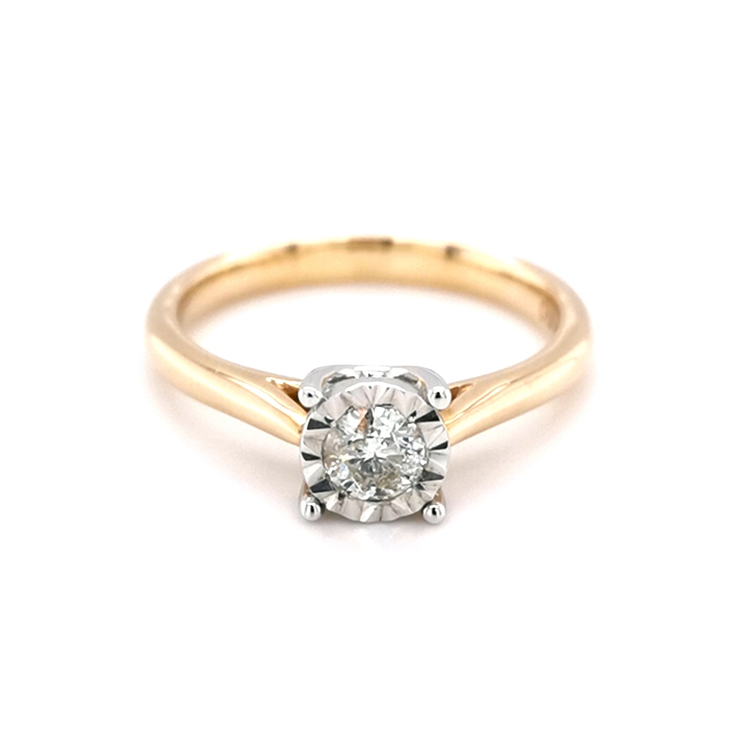 9ct Yellow Gold 0.25ct Diamond Solitaire Ring