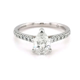 Platinum 1.20ct Pear Diamond Solitaire Ring