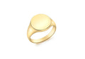 9ct Yellow Gold Round Signet Ring