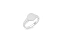 Sterling Silver Round Signet Ring