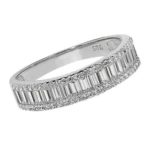 Sterling Silver Ladies CZ Ring