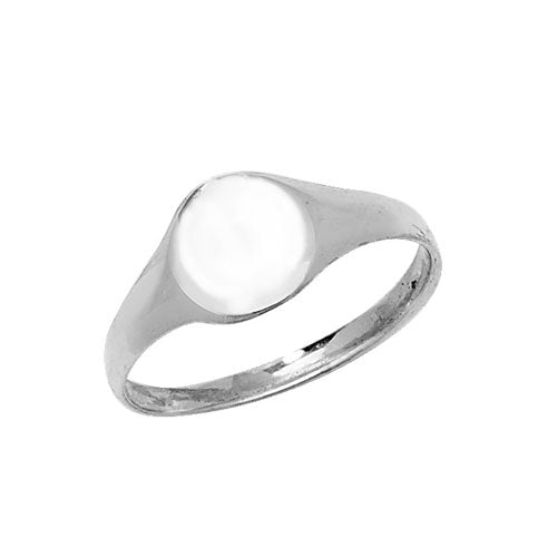 Sterling Silver Babies Oval Signet Ring