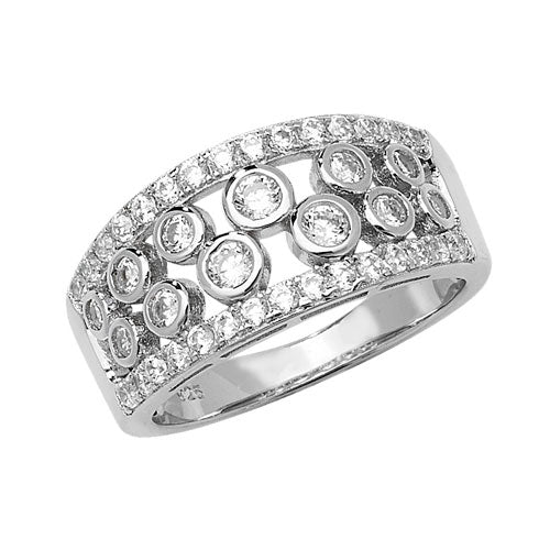Sterling Silver Ladies CZ Ring