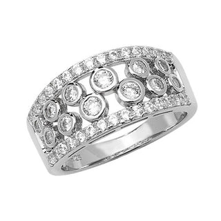 Sterling Silver Ladies CZ Ring