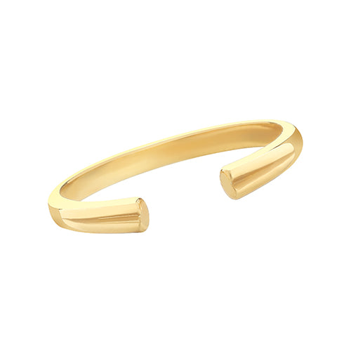 Sterling Silver Plated Gold Open Band Ring